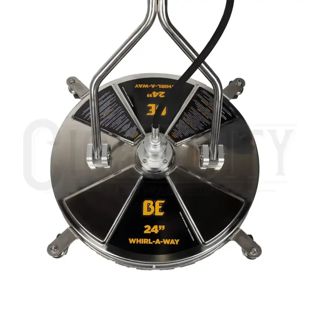 24" SS Whirl-A-Way Surface Cleaner w/ Casters 85.403.010 Surface Cleaners Cigarcity Softwash.