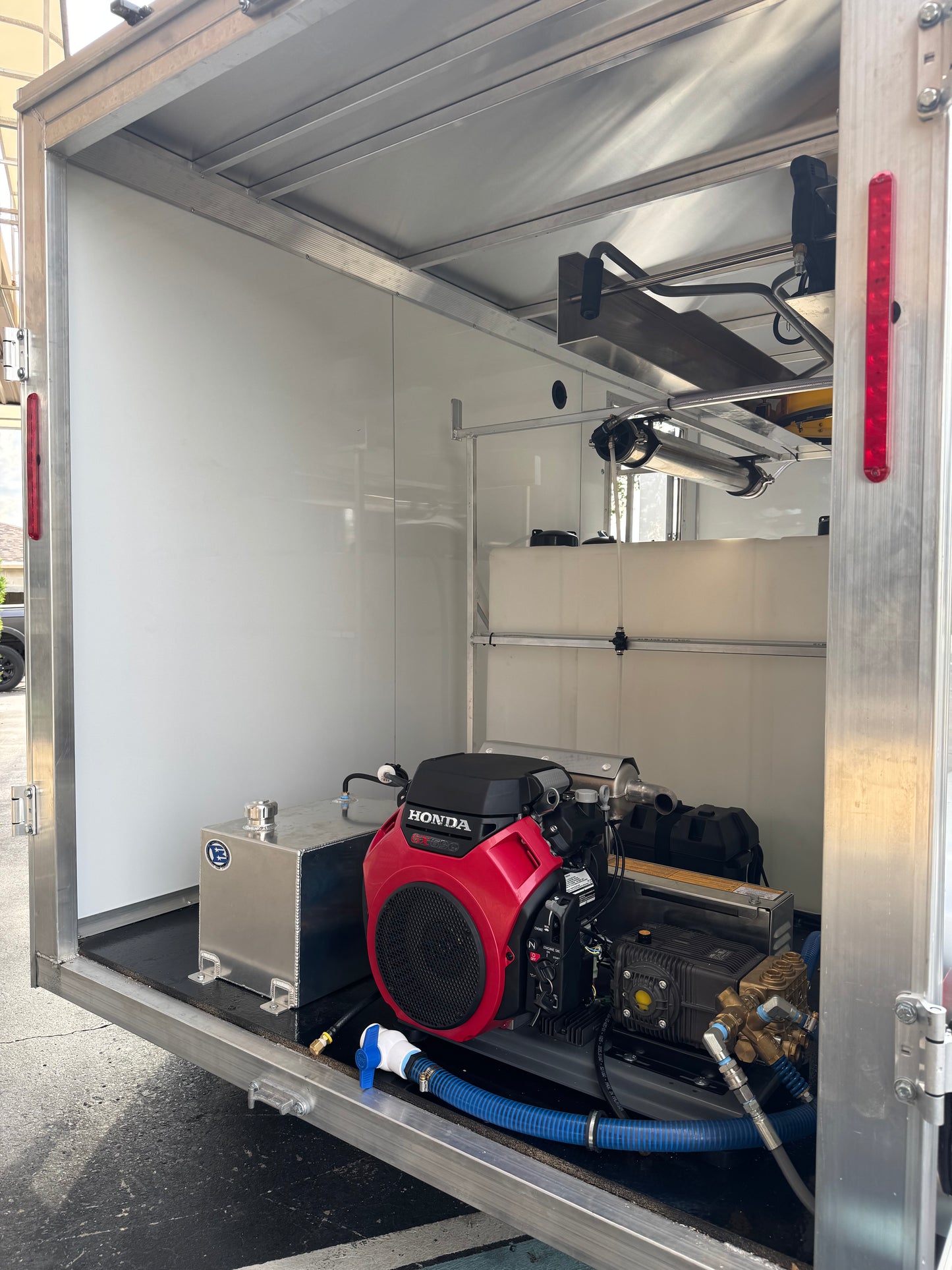 Enclosed 6x12 Pressure & Soft Washing Trailer and RODI Window Cleaning