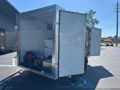 Enclosed 6x12 Pressure & Soft Washing Trailer with P40 Softwash