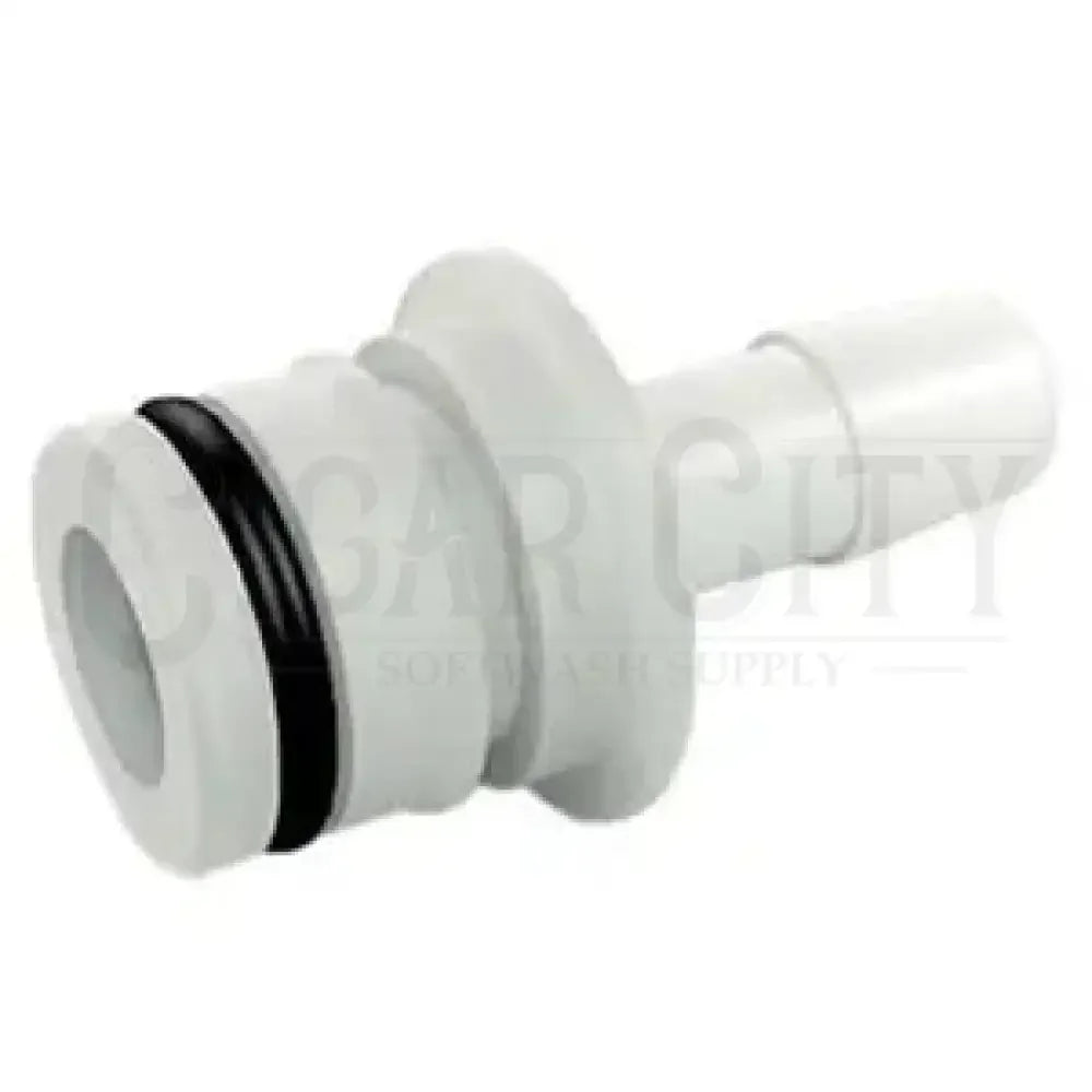 3/4" QA X 3/8" HB Straight Fitting w/ O-Ring, Nylon  Cigarcity Softwash.
