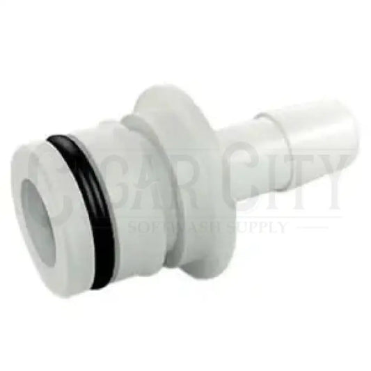 3/4" QA X 3/8" HB Straight Fitting w/ O-Ring, Nylon  Cigarcity Softwash.