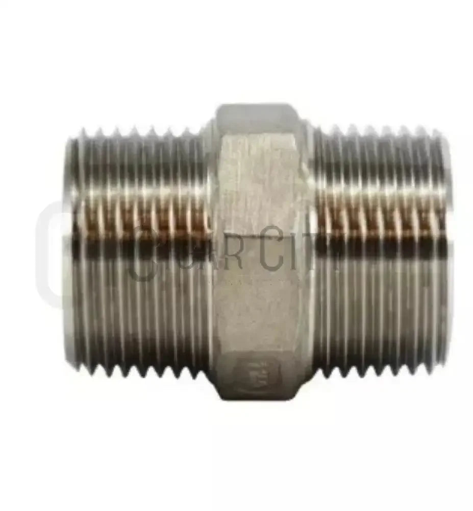 3/4" 304 SS HEX NIPPLE 62724  Cigarcity Softwash.
