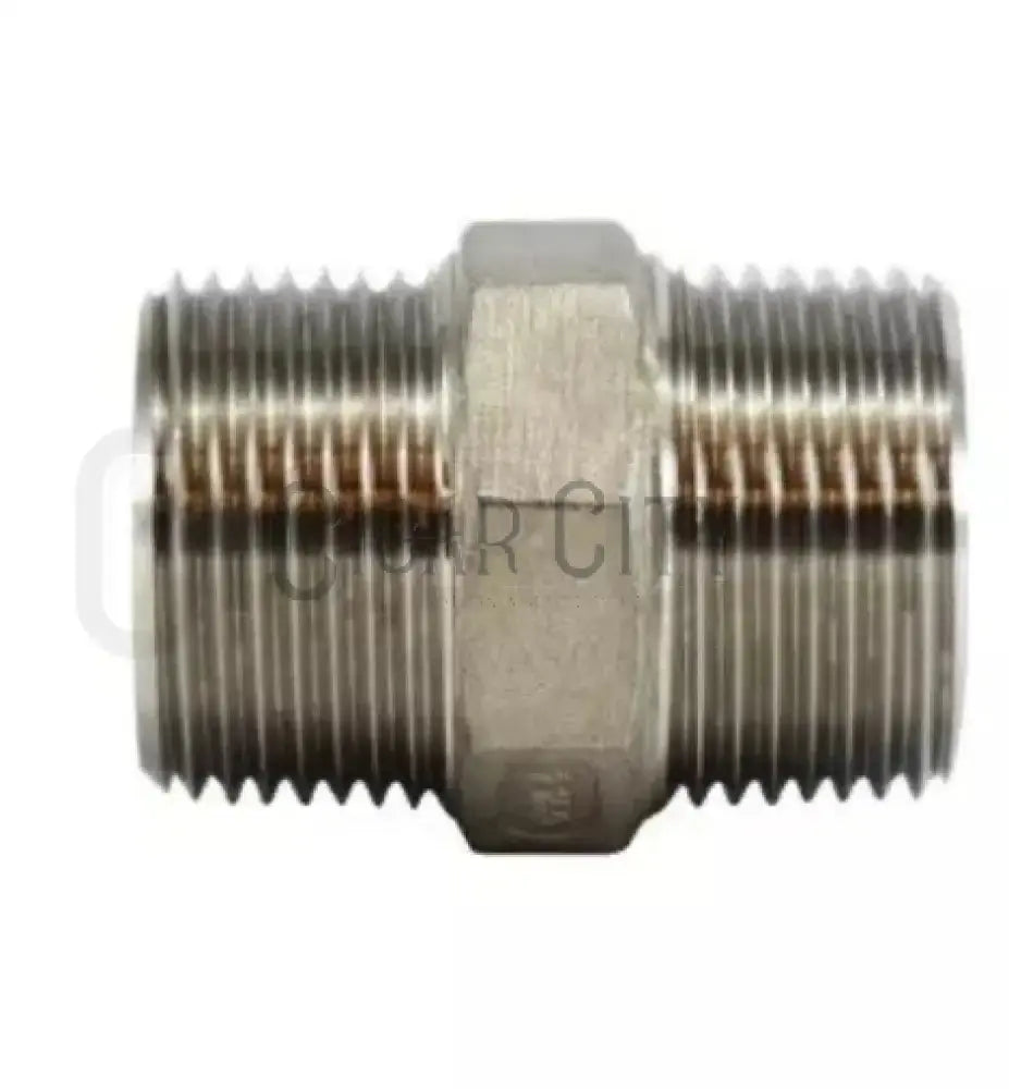 3/4" 304 SS HEX NIPPLE 62724  Cigarcity Softwash.