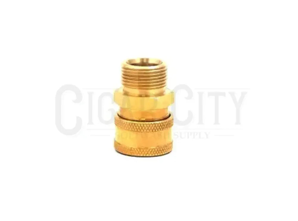 3/8" QC Brass Coupler x M22 M 15mm Plug 24.5004 Fittings Cigarcity Softwash.
