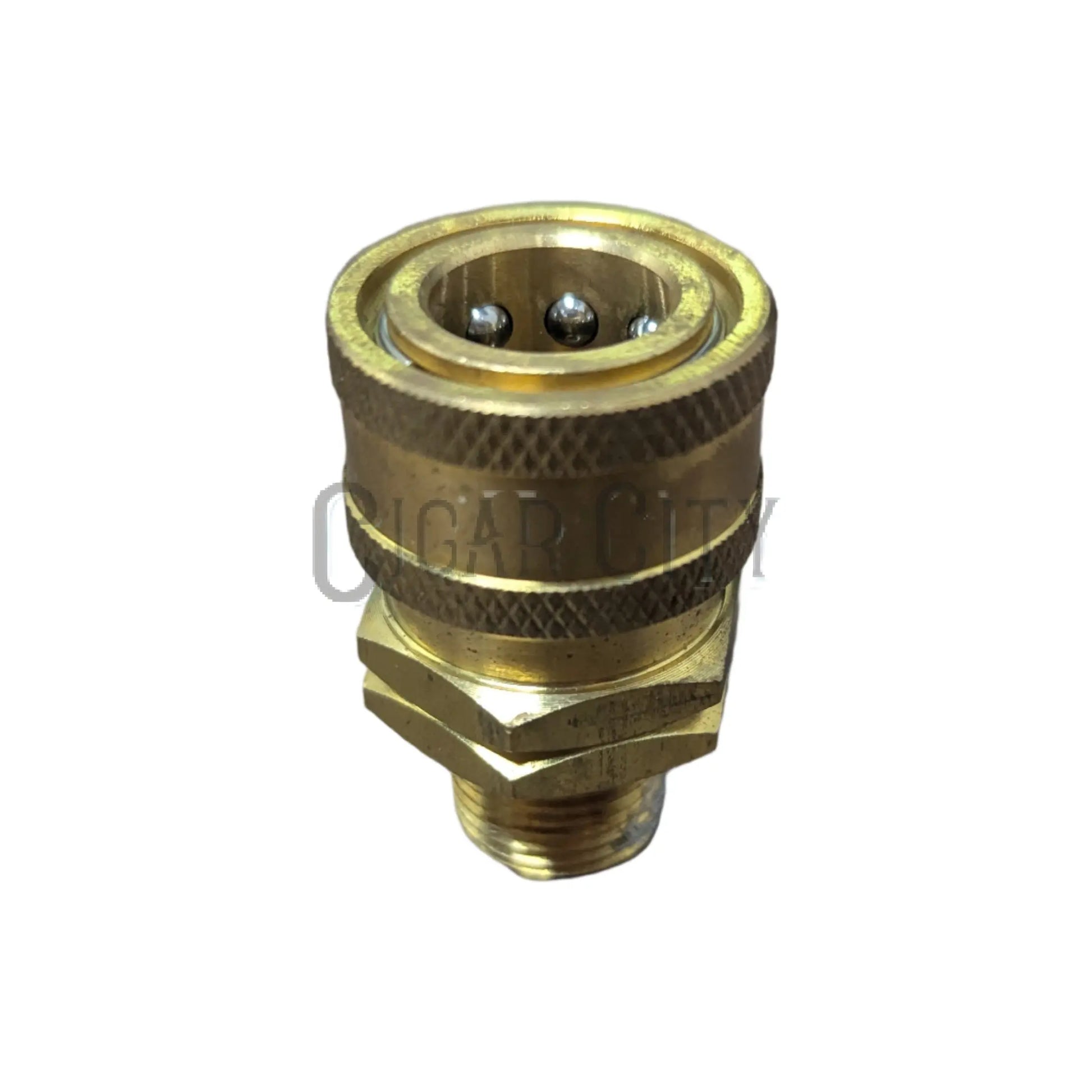 3/8" MPT Quick Connect Socket - Brass Cigarcity Softwash