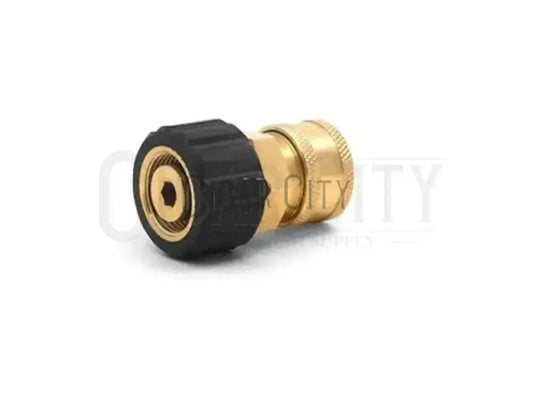 3/8" QC Brass Coupler x M22 F 15mm Twist Coupler 24.5005 Fittings Cigarcity Softwash.