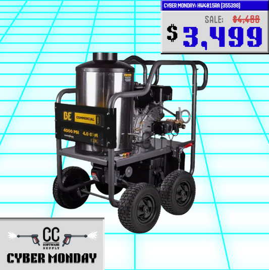 BE Scratch & Dent Hot Cart Powerease420 w/ AR RSV4G40 Pump 4,000 PSI 4.0 GPM Pressure Washer - HW4015RA (355398)