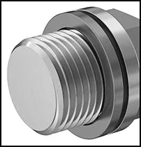 Stainless steel softwash nozzle with threaded connection for professional cleaning equipment