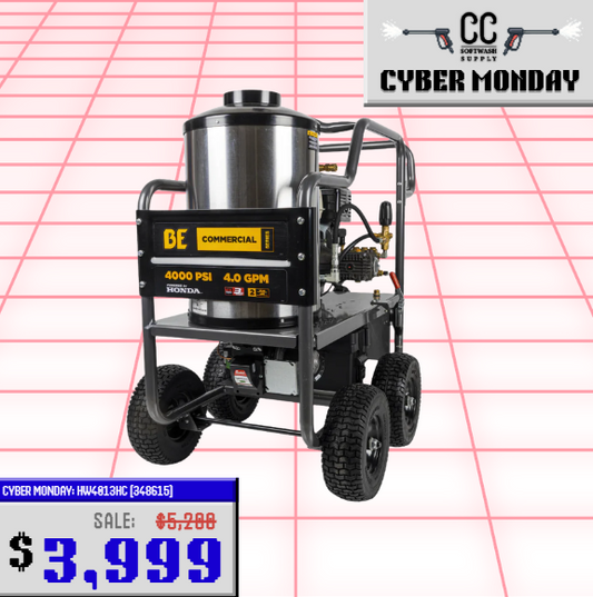 BE Scratch & Dent Hot Cart Honda GX390 w/ Comet ZWD4040 Pump 4,000 PSI 4.0 GPM Pressure Washer - HW4013HC (348615)