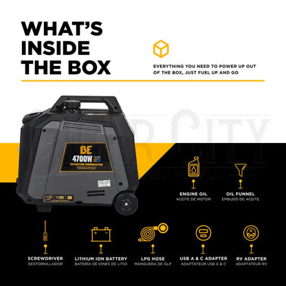 4,700 Watt Digital Inverter Generator Inverter Cigarcity Softwash.