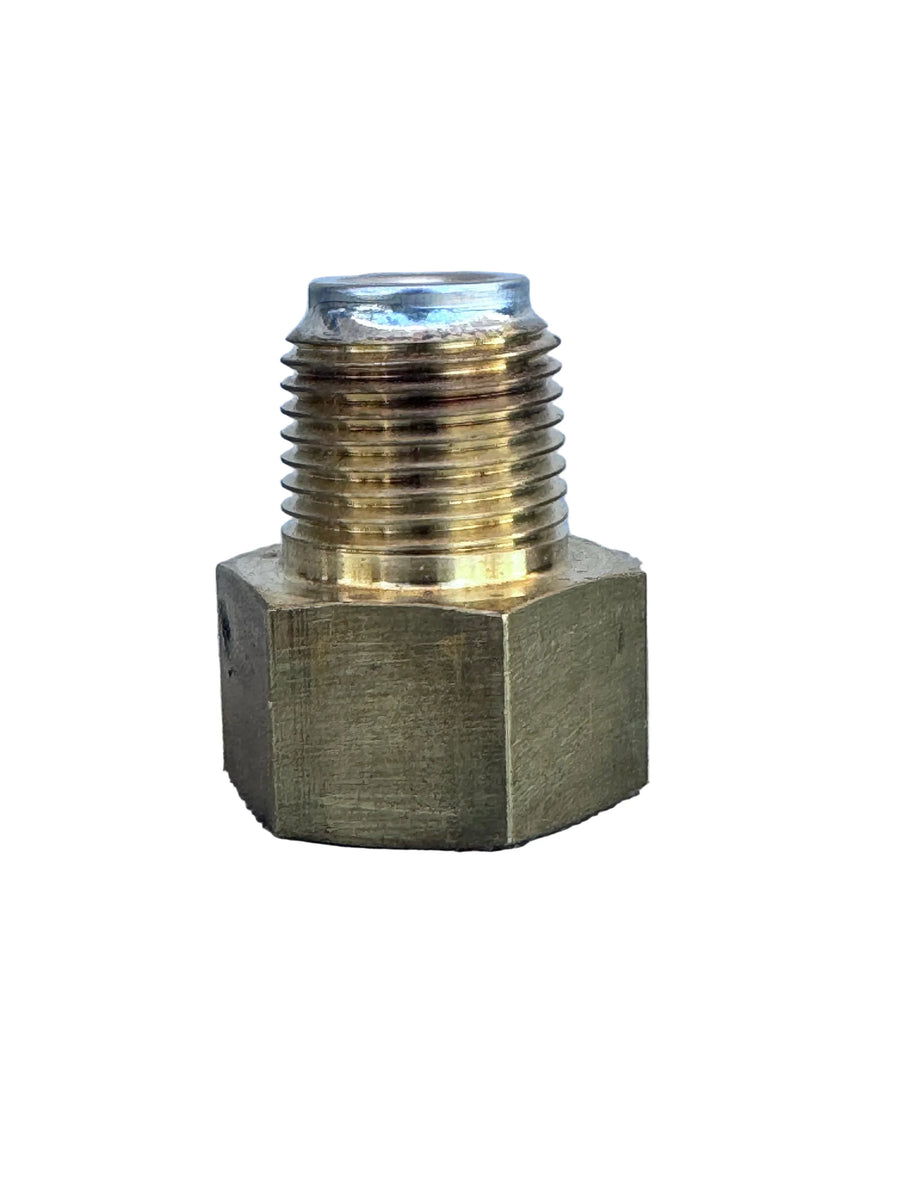 Brass hex nipple fitting for softwash equipment connections