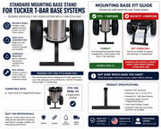 Tucker T-Bar Base Mounting Stand for Rival V2 Softwash Systems – Heavy Duty, Corrosion Resistant, USA Made