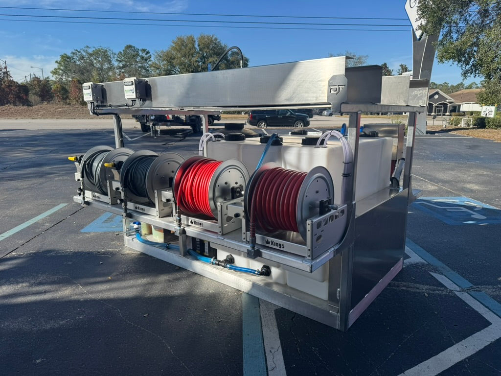 The Stallion XL Extreme 8ft - Hot Water 8GPM Pressure & Gas Soft Washing Truck Skid