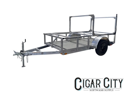 Alcom 5x10 Aluminum Single Axle Open Trailer