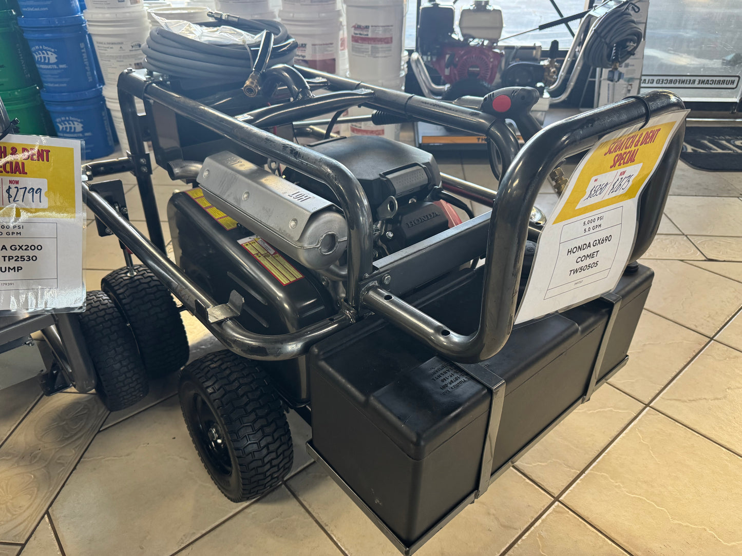 BE Scratch & Dent Honda GX690 w/ Comet TW5050S Pump 5,000 PSI 5.0 GPM Pressure Washer - 5024HWEBCOM (341737)