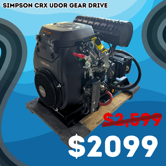 Simpson 65420 3000 PSI 8.0 GPM CRX 680 Gear Drive with UDOR Triplex Pump Cold Water Gas Pressure Washer
