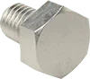 Stainless steel hex nipple fitting for softwash equipment systems