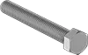 Hex head bolt for softwash equipment hardware