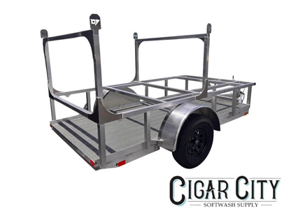 Alcom 5x10 Aluminum Single Axle Open Trailer