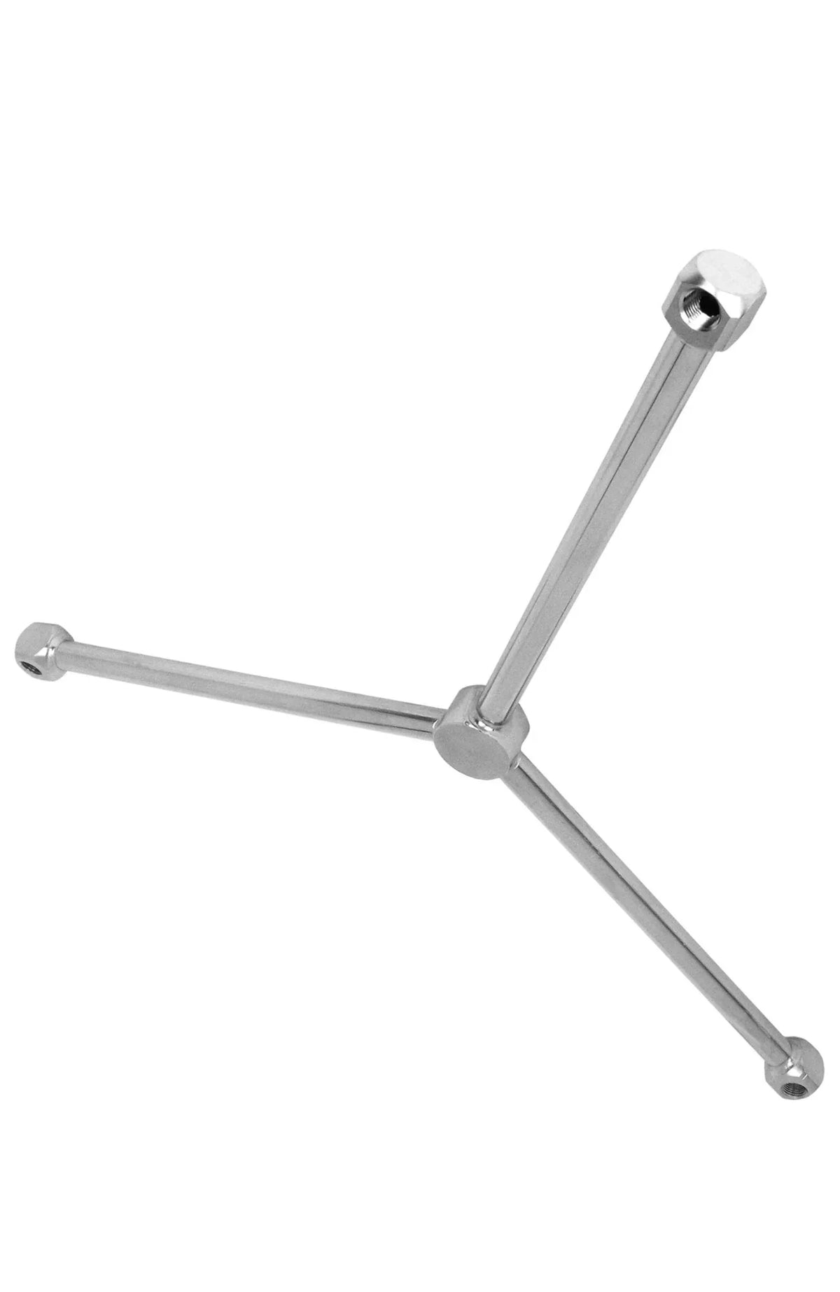 Stainless steel softwash manifold with three-way connector for pressure washing equipment