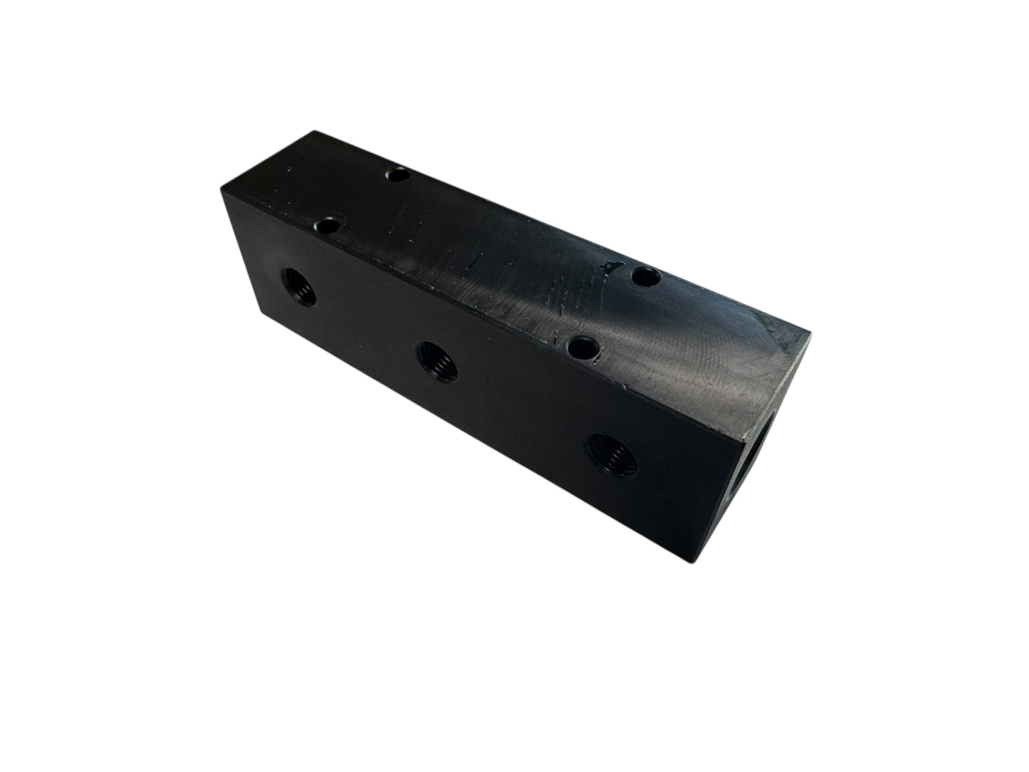 3 Port Downstream Injector Manifold Block – Black Polypropylene Chemical Selector