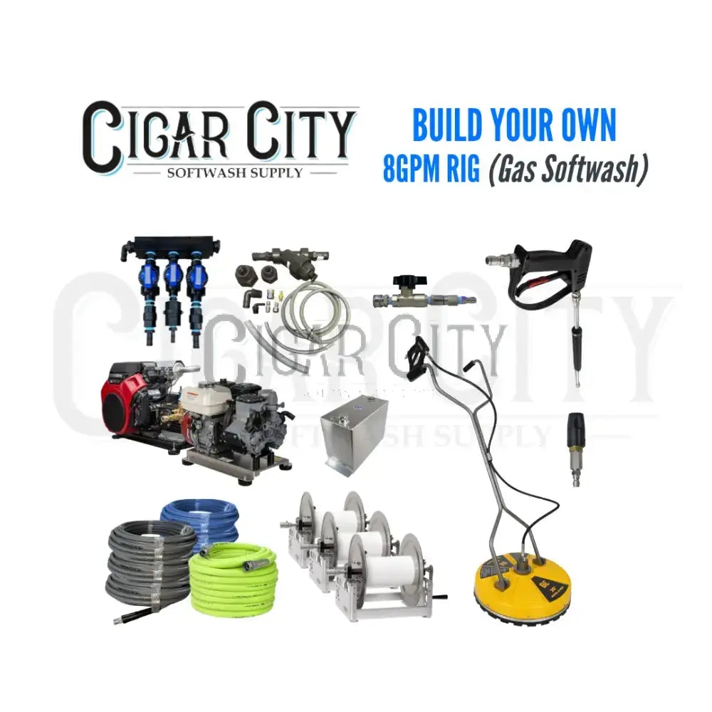 8GPM Build Your Own Rig Kit - Gas Softwash  Cigarcity Softwash.