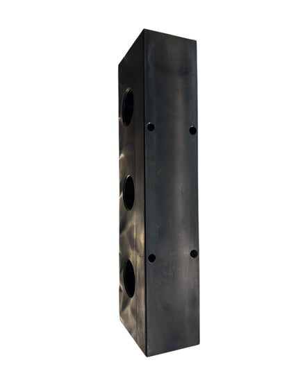 3 Port Softwash Mixing Manifold Block – Black Polypropylene Chemical Selector