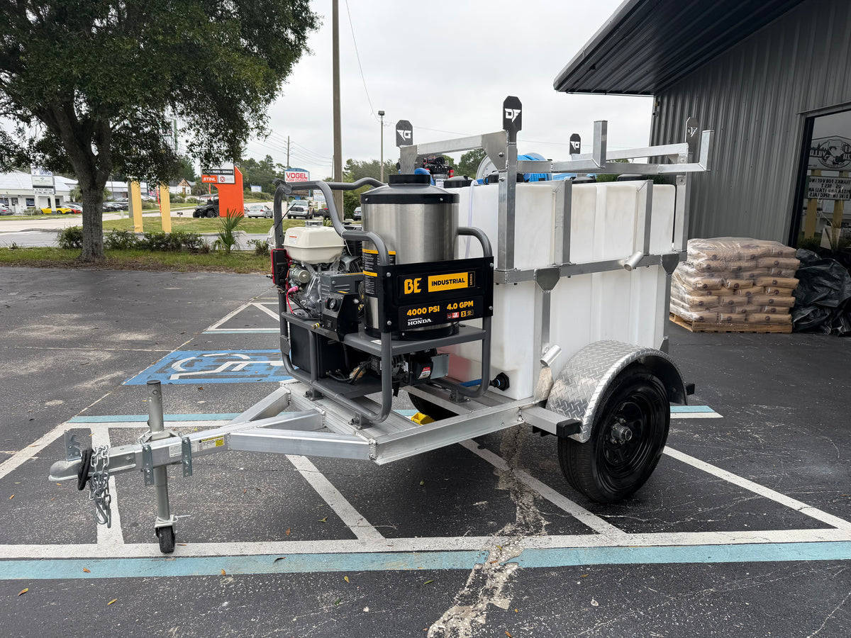 *IN STOCK* - The Nano 4x8' Hot Water + Softwash Trailer