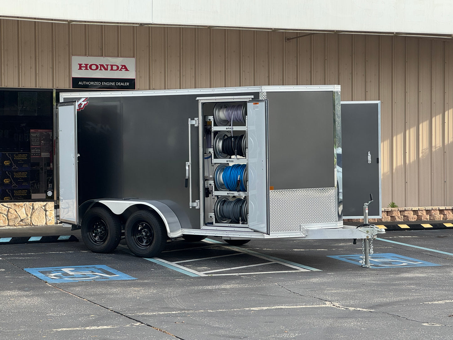 Enclosed 6x12 Pressure & Soft Washing Trailer and RODI Window Cleaning