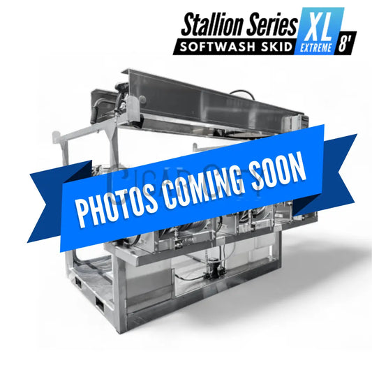 The Stallion XL Extreme 8' Pressure & Soft Washing Truck Bed Skid Complete Rigs Cigarcity Softwash.