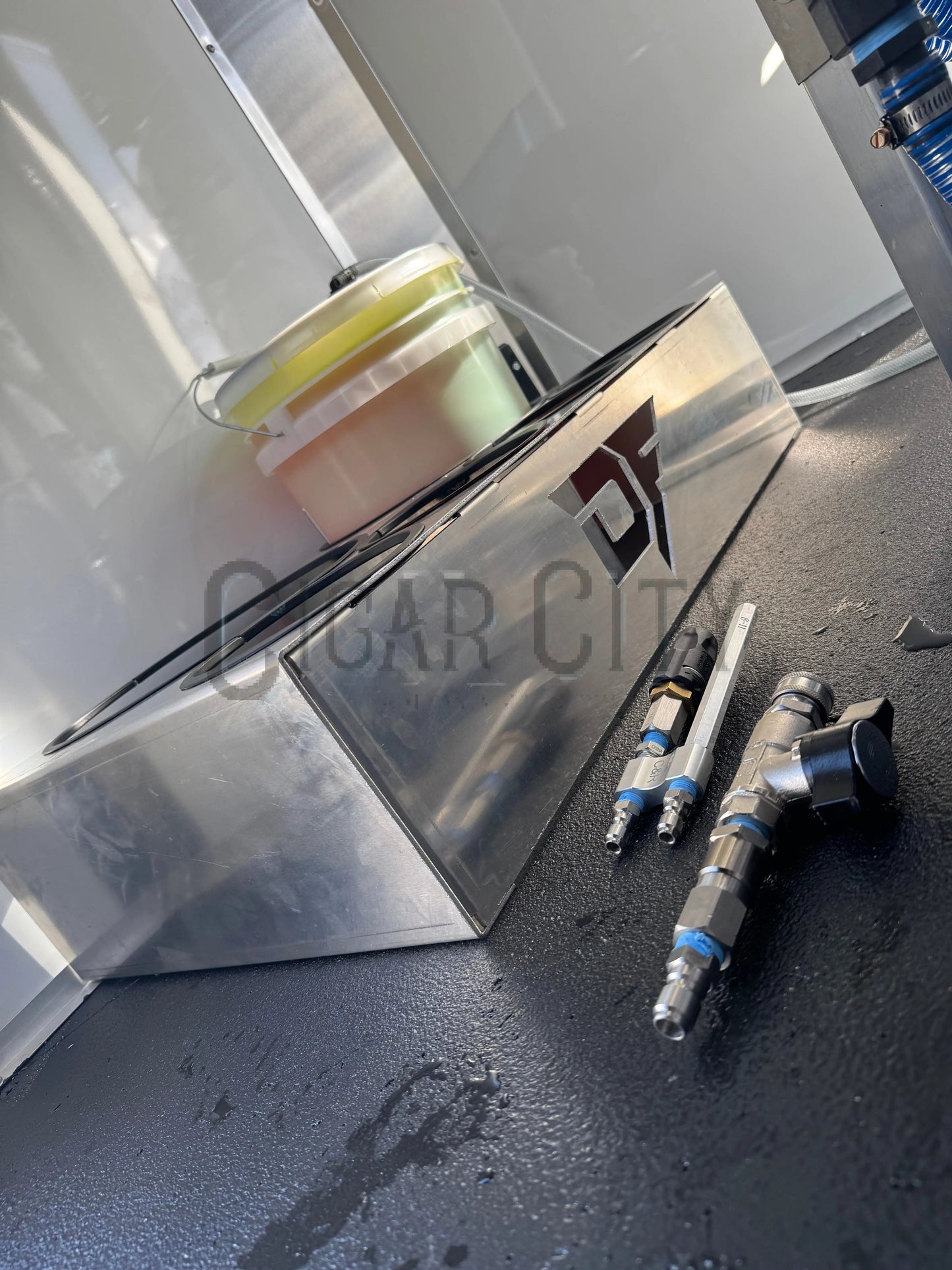 Aluminum Bucket Holder (1x 5 Gallon, 2x 1 Gallon) Dominator Manufacturing