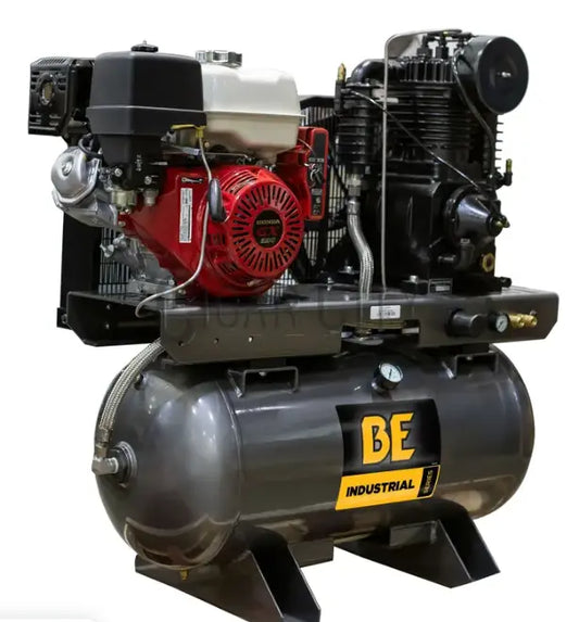 BE 30 Gallon Air Compressor Generator Honda GX390 16 CFM @ 175psi Air Compressor Cigarcity Softwash.