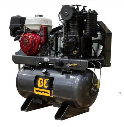 BE 30 Gallon Air Compressor Generator Honda GX390 16 CFM @ 175psi Air Compressor Cigarcity Softwash.