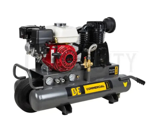 BE 8 Gallon Air Compressor GX200 13.8CFM Air Compressor Cigarcity Softwash.