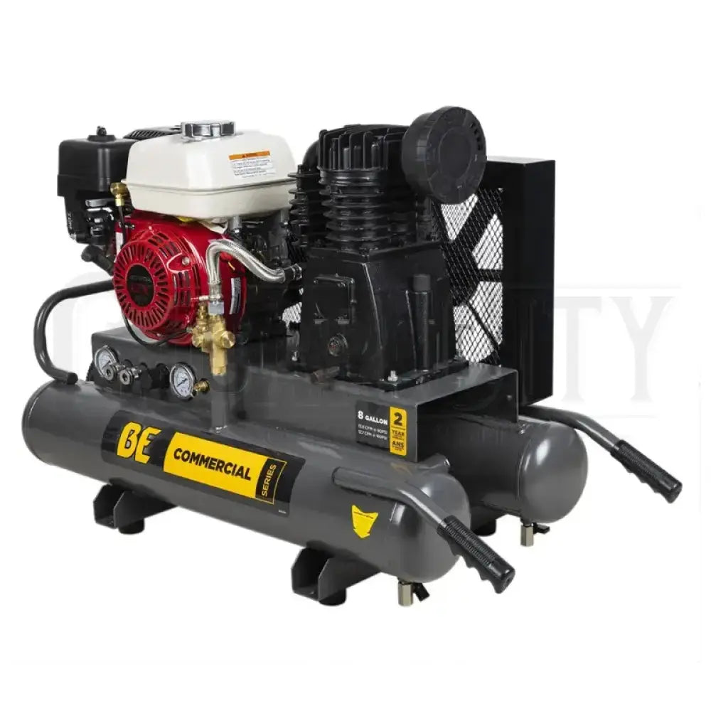 BE 8 Gallon Air Compressor GX200 13.8CFM Air Compressor Cigarcity Softwash.
