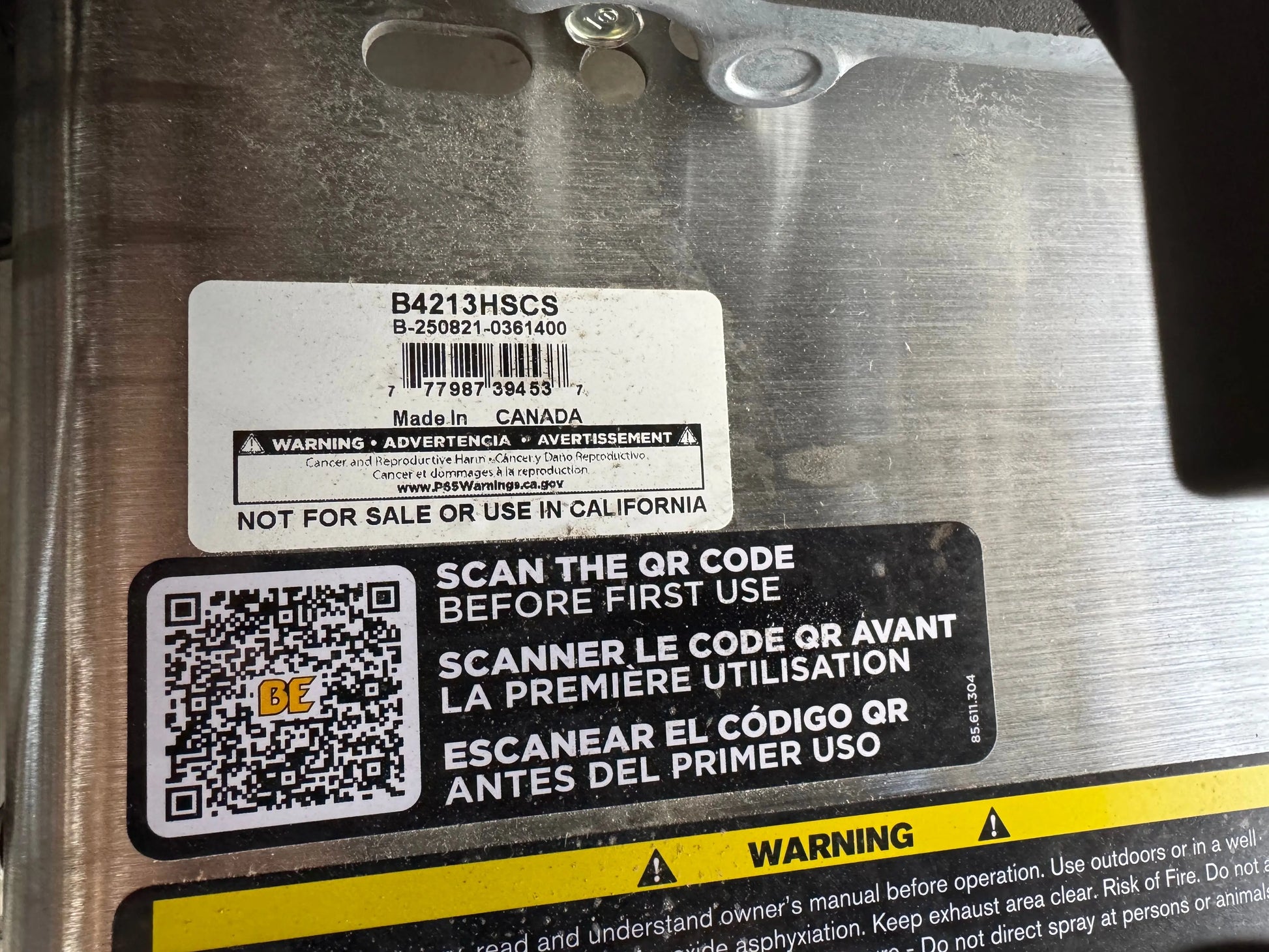 BE Scratch & Dent Honda GX390 Pressure Washer 4200 PSI 4.2 GPM B4213HSCS 361405 BE