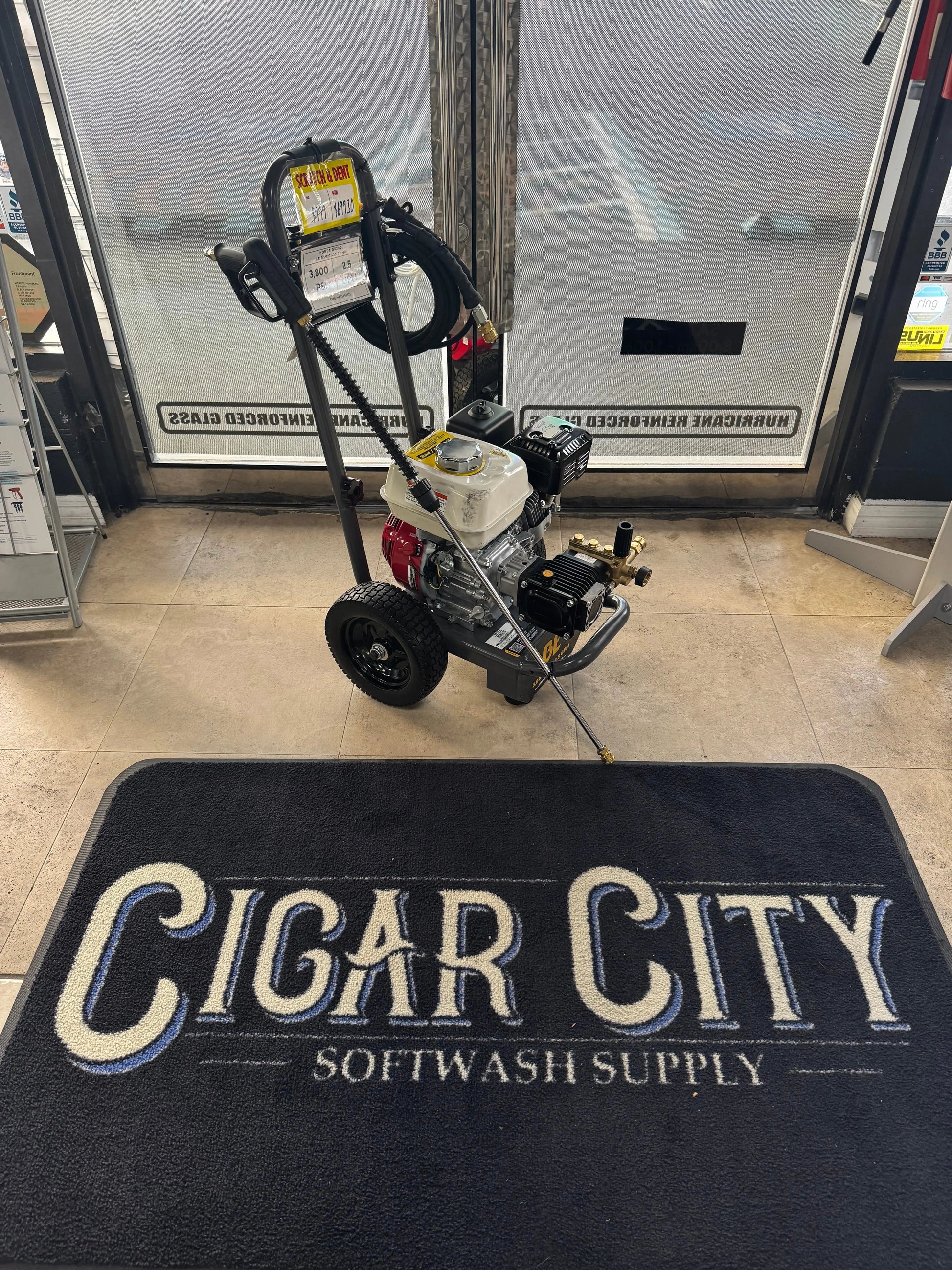 BE Scratch & Dent Honda GX390 w/ General EZ4040 Pump 4,200 PSI 2.5 GPM Pressure Washer - B4213HAGS (343454) BE