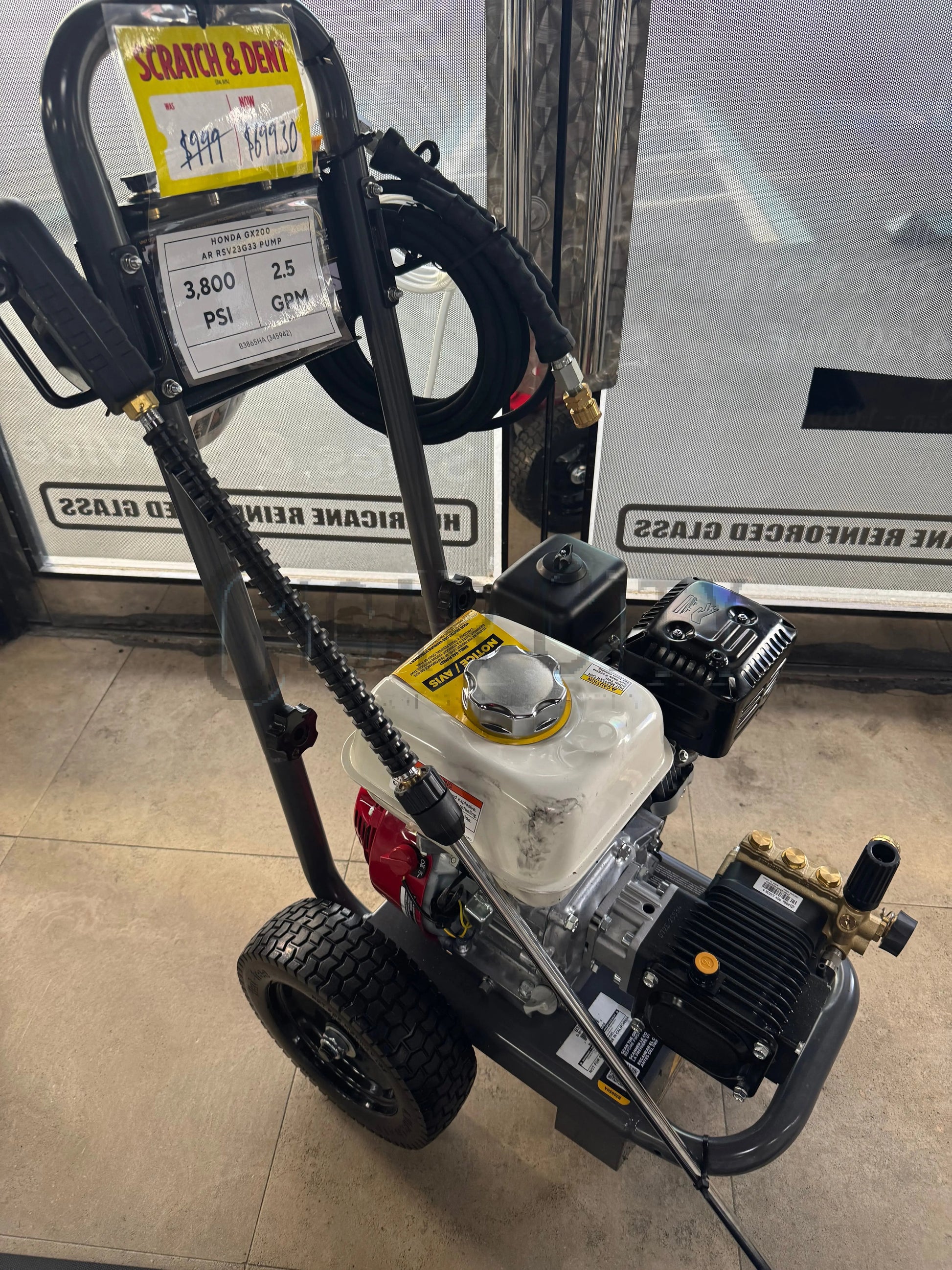 BE Scratch & Dent Honda GX390 w/ General EZ4040 Pump 4,200 PSI 2.5 GPM Pressure Washer - B4213HAGS (343454) BE