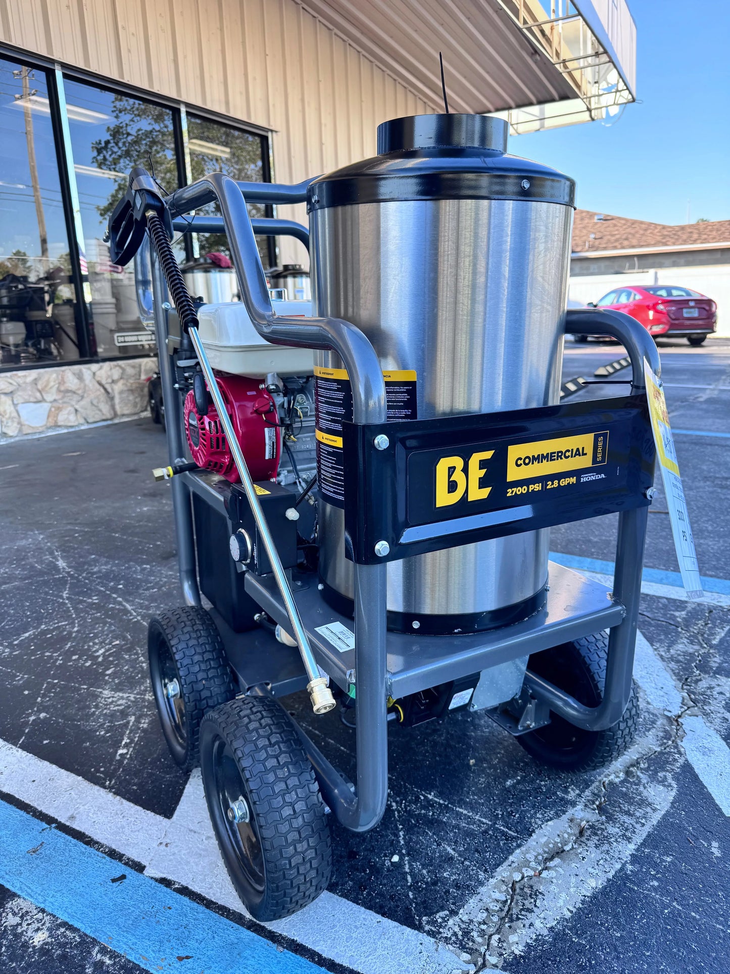 BE Scratch & Dent Hot Cart Honda GX200 w/ General TP2530 Pump 3,000 PSI 3.0 GPM Pressure Washer - HW2765HG (301036) (Copy) BE