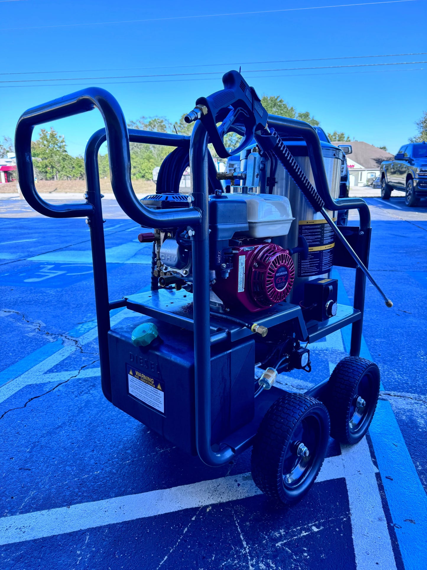 BE Scratch & Dent Hot Cart Honda GX200 w/ General TP2530 Pump 3,000 PSI 3.0 GPM Pressure Washer - HW2765HG (301036) (Copy) BE