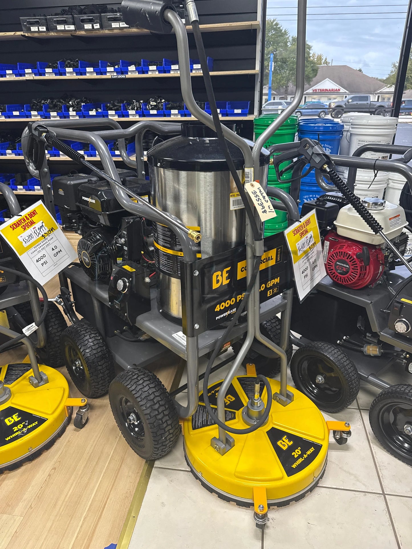BE Scratch & Dent Hot Cart Powerease420 w/ AR RSV4G40 Pump 4,000 PSI 4.0 GPM Pressure Washer - HW4015RA (355422) BE
