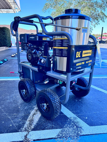 BE Scratch & Dent Hot Cart Powerease420 w/ AR RSV4G40 Pump 4,000 PSI 4.0 GPM Pressure Washer - HW4015RA (355422) BE