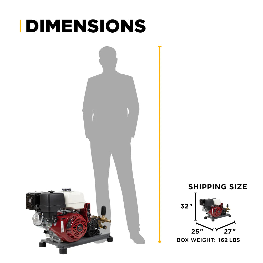 3,200 PSI 4.2 GPM Cold Water Gas Pressure Washer - B3213HETBAS