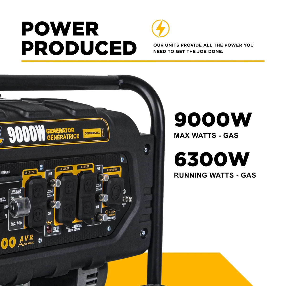 9,000 Watt Electric Start Generator  Cigarcity Softwash.