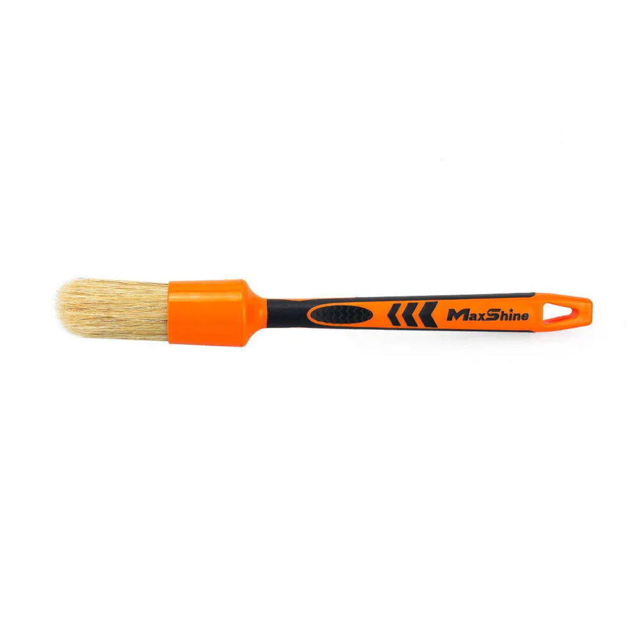 MaxShine softwash brush with orange handle for gentle surface cleaning