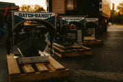 Batch Bandit softwash equipment on pallets, ready for southeast cleaning pros