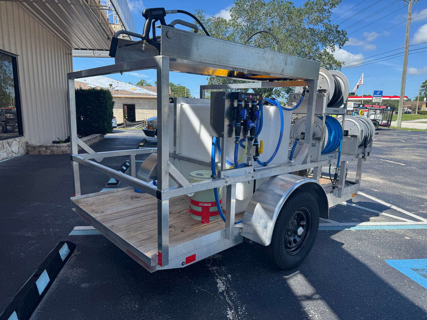 The Micro Series - 5x10 Aluminum Pressure & Softwash Trailer