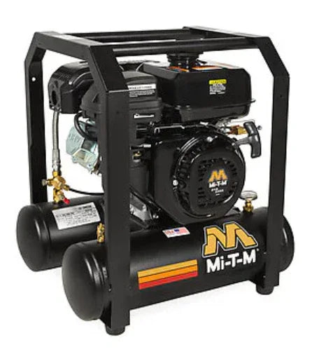 Mi-T-M gas-powered softwash pressure washer with dual tanks and sturdy frame