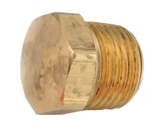 1/2" Brass Hex Head Plug 706121-08