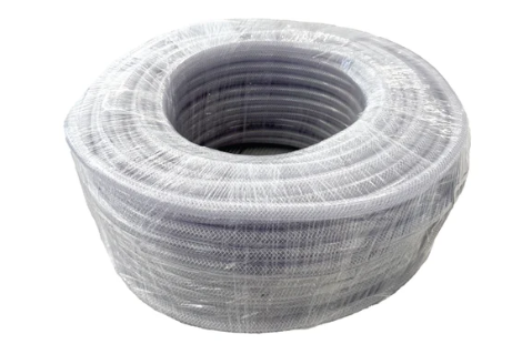 Rampage Clear Poly Braided Hose - Full Rolls 1/4" RAMP-025-CBH-300